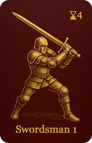 Red Swordsman unit card